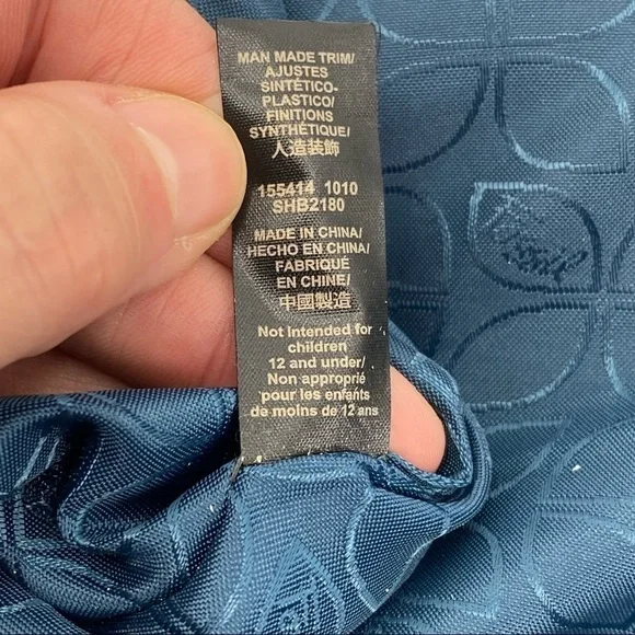 Fossil striped canvas leather crossbody satchel - Picture 9 of 11